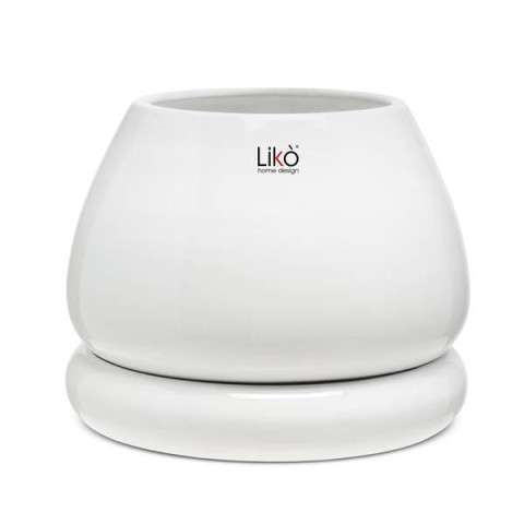 VASO NIKO D. 15 H 16  PLATE - WHITE